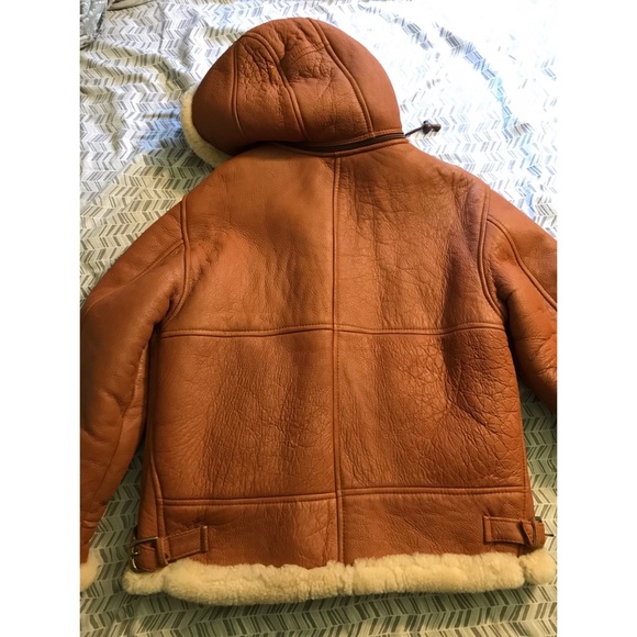 Genuine Sheepskin Bomber Jacket - Picture 2 of 16